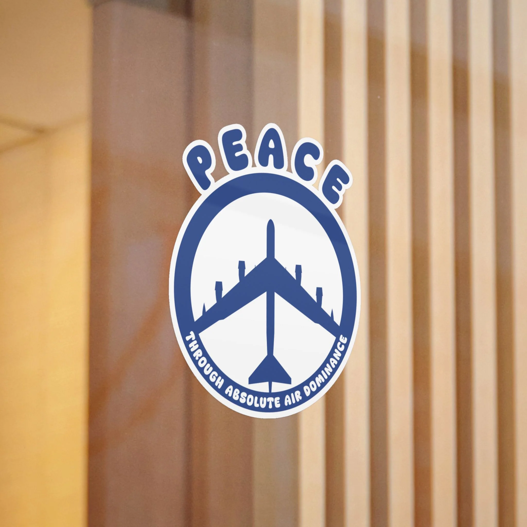 Peace Through Absolute Air Dominance Die-Cut Indoor/Outdoor Sticker - Image 2
